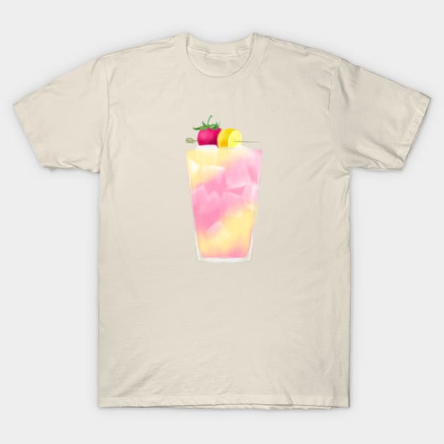 Fresh-Pressed Strawberry Lemonade T-Shirt by Star Sandwich